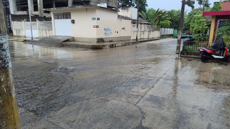 Got caught in some rain.